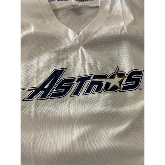 Houston Astros Retro Throwback 90s Baseball SGA CC Hooks Jersey Sz XL White No50 - Picture 2 of 7